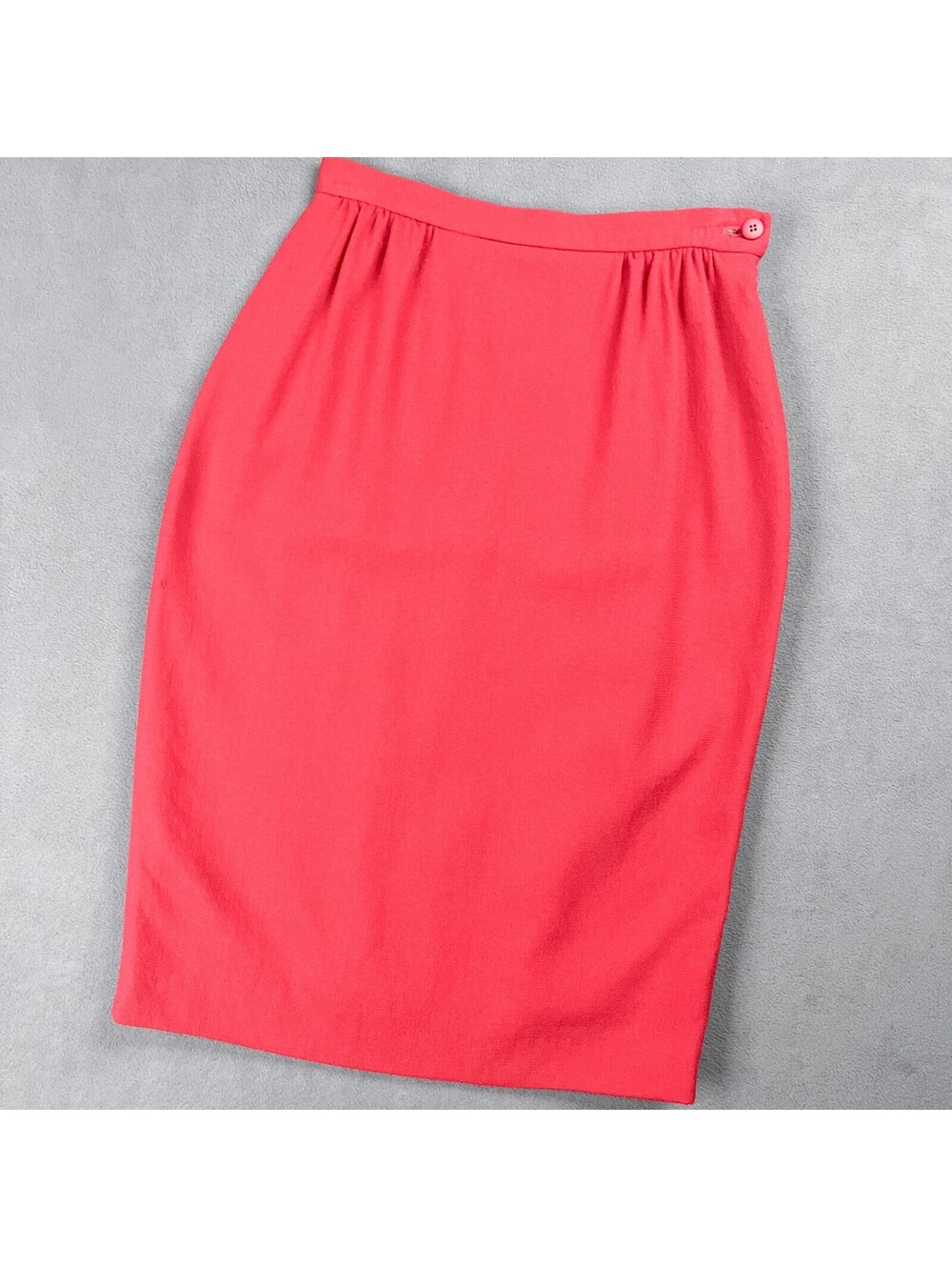 Vintage Wool Red Pencil Skirt by Jaeger